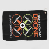 Serviette De Golf Mon Drone (Horizontal)