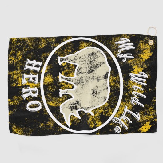 Serviette De Golf Mon héros de la faune (Horizontal)