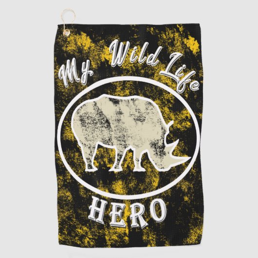 Serviette De Golf Mon héros de la faune (Devant)