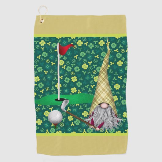 Serviette De Golf Mon Nain Chanceux (Devant)
