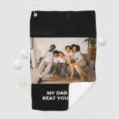 Serviette De Golf Mon père peut battre ton père Photo (En situation)