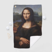 Serviette De Golf Mona Lisa & Art Golf Serviette /Leonardo da Vinci (En situation)