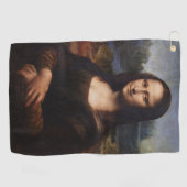 Serviette De Golf Mona Lisa & Art Golf Serviette /Leonardo da Vinci (Horizontal)