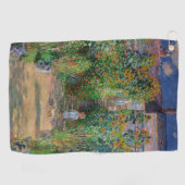 Serviette De Golf Monet Garden Vetheuil Impressionim Peinture (Horizontal)