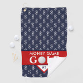 Serviette De Golf Money Game Golf avec votre Monogramme (En situation)