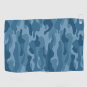 Serviette De Golf Monocolore bleu acier Camo (Horizontal)