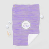 Serviette de golf Monogram avec nom et initiale (En situation)