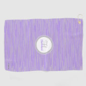 Serviette de golf Monogram avec nom et initiale (Horizontal)