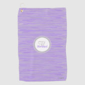 Serviette de golf Monogram avec nom et initiale (Devant)