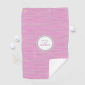 Serviette de golf Monogram avec nom et initiale (En situation)