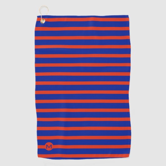 Serviette De Golf Monogram Mini RB rayé (Devant)