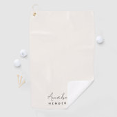 Serviette De Golf Monogram neutre | Minimalist stylish (En situation)