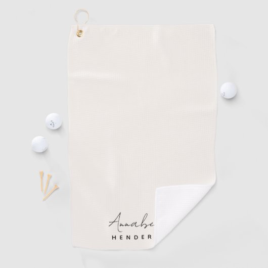 Serviette De Golf Monogram neutre | Minimalist stylish (En situation)
