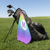 Serviette De Golf Monogram Rainbow (Vert)