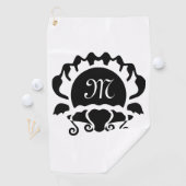 Serviette De Golf Monograme de Black Clam (En situation)