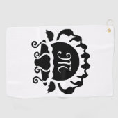 Serviette De Golf Monograme de Black Clam (Horizontal)