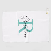 Serviette de golf monogrammé (Horizontal)
