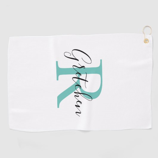 Serviette de golf monogrammé (Horizontal)
