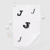 Serviette de golf monogrammé (En situation)