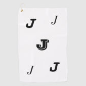 Serviette de golf monogrammé (Devant)
