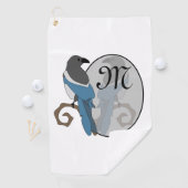 Serviette De Golf Monogramme à pâte noire (En situation)