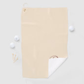 Serviette De Golf Monogramme - couleur champagne  (En situation)