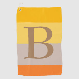 Serviette De Golf Monogramme couleur pastel moderne multiple Nom ini