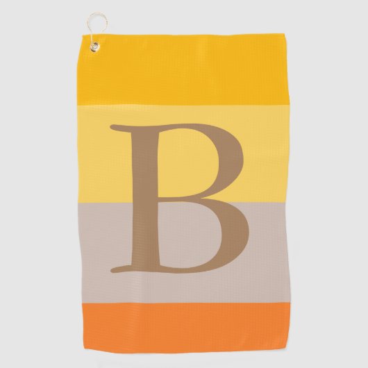 Serviette De Golf Monogramme couleur pastel moderne multiple Nom ini (Devant)