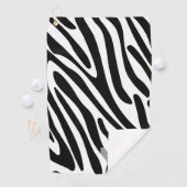 Serviette De Golf Monogramme: Cute Zebra Stripes Motif Safari. (En situation)