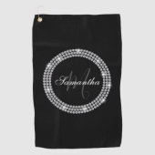 Serviette De Golf Monogramme de diamants (Devant)