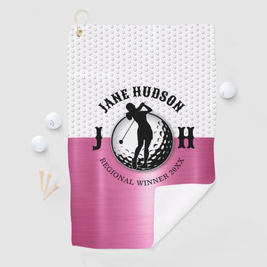 Serviette De Golf Monogramme de golf pour femmes (En situation)