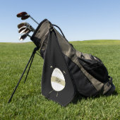 Serviette De Golf Monogramme Gold Golf Clubs (Vert)