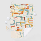 Serviette De Golf Monogramme initial et nom personnalisé (En situation)