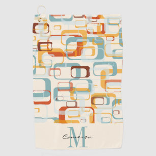 Serviette De Golf Monogramme initial et nom personnalisé