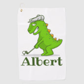 Serviette De Golf Monogramme initial et nom personnalisé  (Devant)