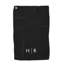 Monogramme minimaliste moderne noir