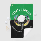 Serviette De Golf Monogramme minimaliste sur mesure (En situation)