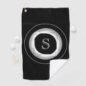 Serviette De Golf Monogramme moderne et élégant (En situation)