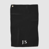 Serviette De Golf Monogramme moderne personnalisé (Devant)