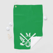 Serviette De Golf Monogramme personnalisé (En situation)