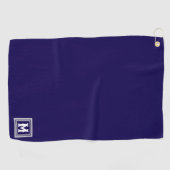 Serviette De Golf Monogramme personnalisé (Horizontal)
