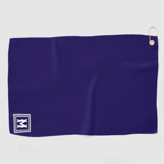 Serviette De Golf Monogramme personnalisé (Horizontal)