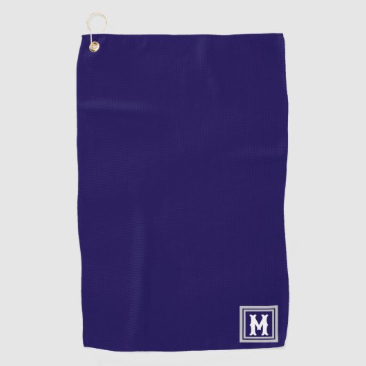 Serviette De Golf Monogramme personnalisé (Devant)