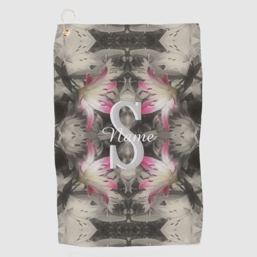 Serviette De Golf Monogramme personnalisé de vos initiales et nom su (Devant)