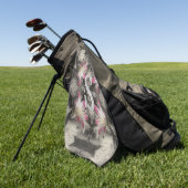 Serviette De Golf Monogramme personnalisé de vos initiales et nom su (Vert)