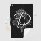 Serviette De Golf Monogramme personnalisé initial (En situation)