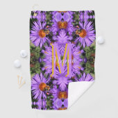 Serviette De Golf Monogramme personnalisé initiale nom abeille à mie (En situation)