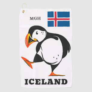 Serviette De Golf Monogramme personnalisé Islande