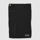 Serviette De Golf Monogramme personnalisé Moderne initial (Devant)