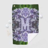 Serviette De Golf Monogramme personnalisé Votre initiale Nom Fleur d (En situation)